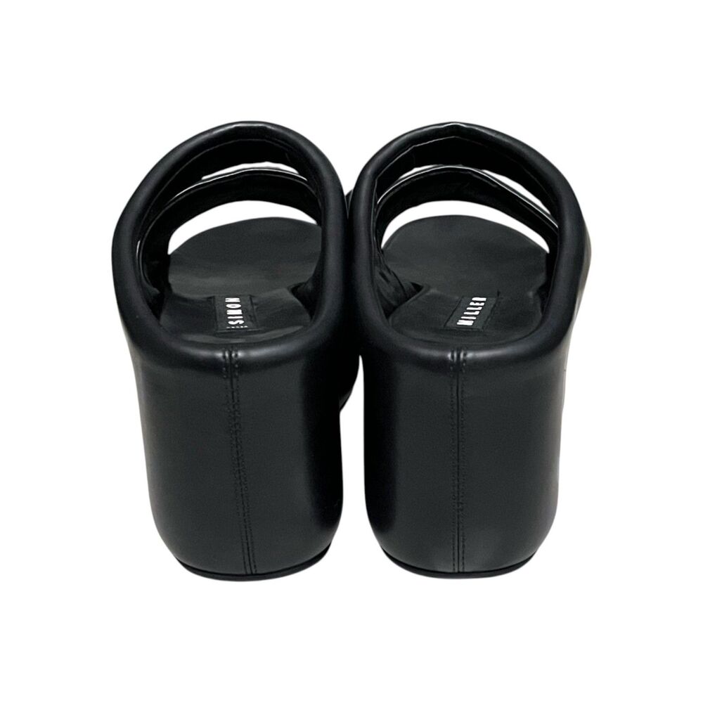 Simon Miller Vegan Bubble Platform Sandals Black EU 36 US 6 Chunky Wedge - Picture 8 of 12